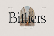Billiers | Modern Ligature Typeface, a Serif Font by Almeera Std (Thumbnail 1 of 12)