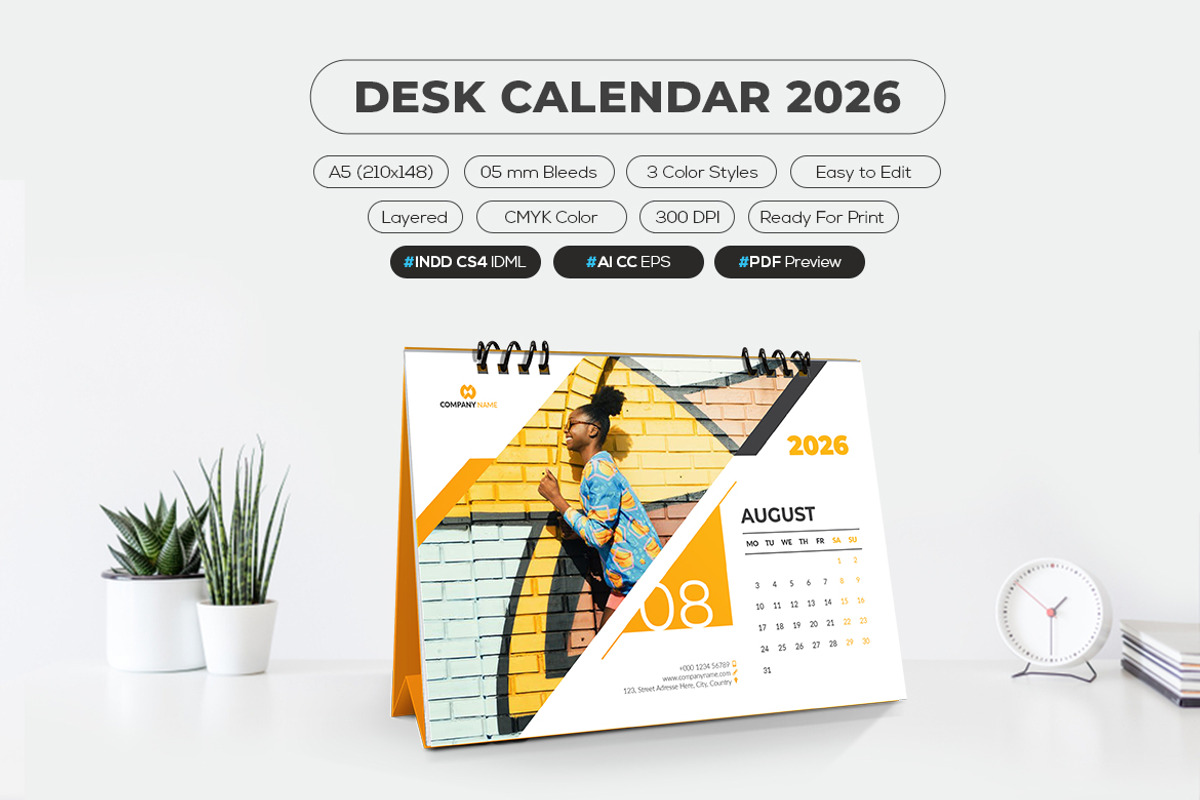 A5 Desk Calendar 2026 preview 3