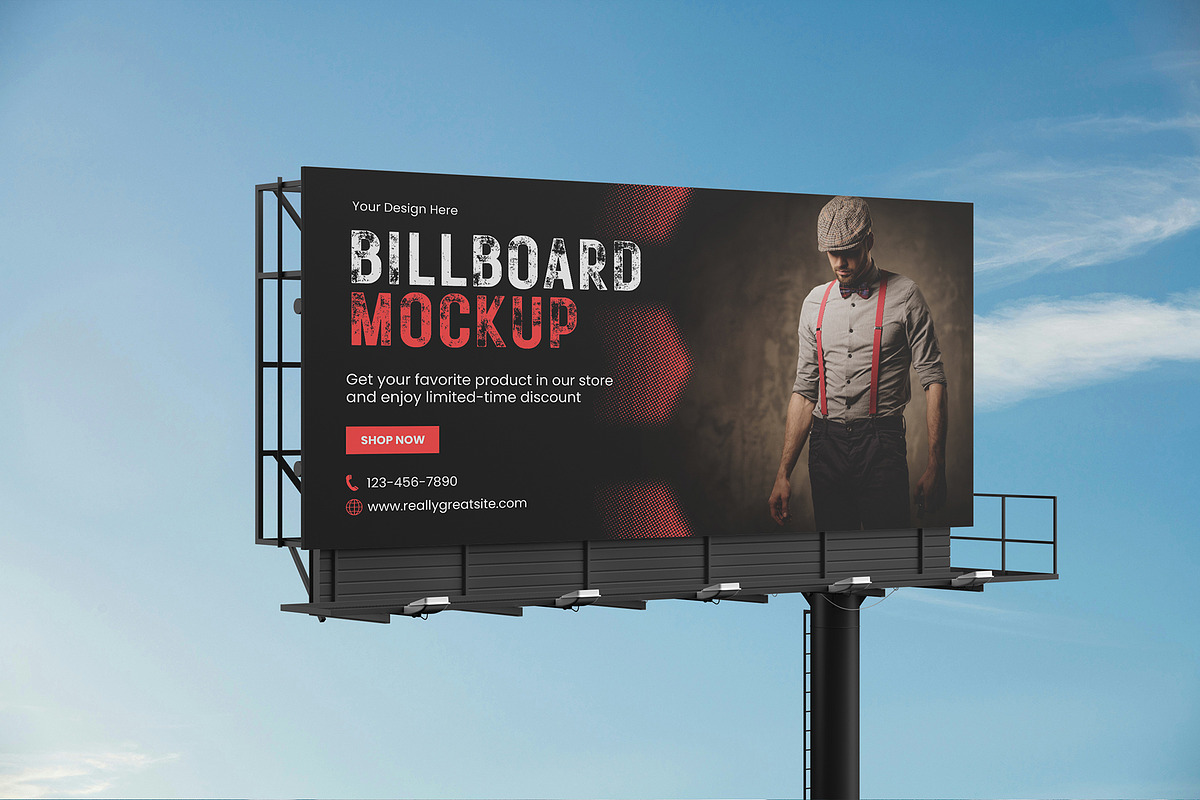 Billboard Poster Street Mockup, an Advertising Mockup by Amigos__46 (Photo 4 of 4)