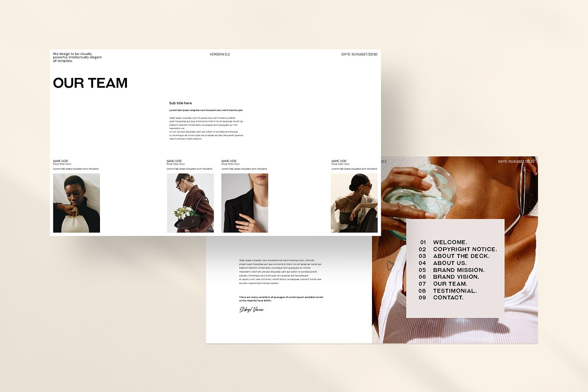 Noureen Slide Deck Presentation, a Presentation Template by evgenystudio (Photo 4 of 10)
