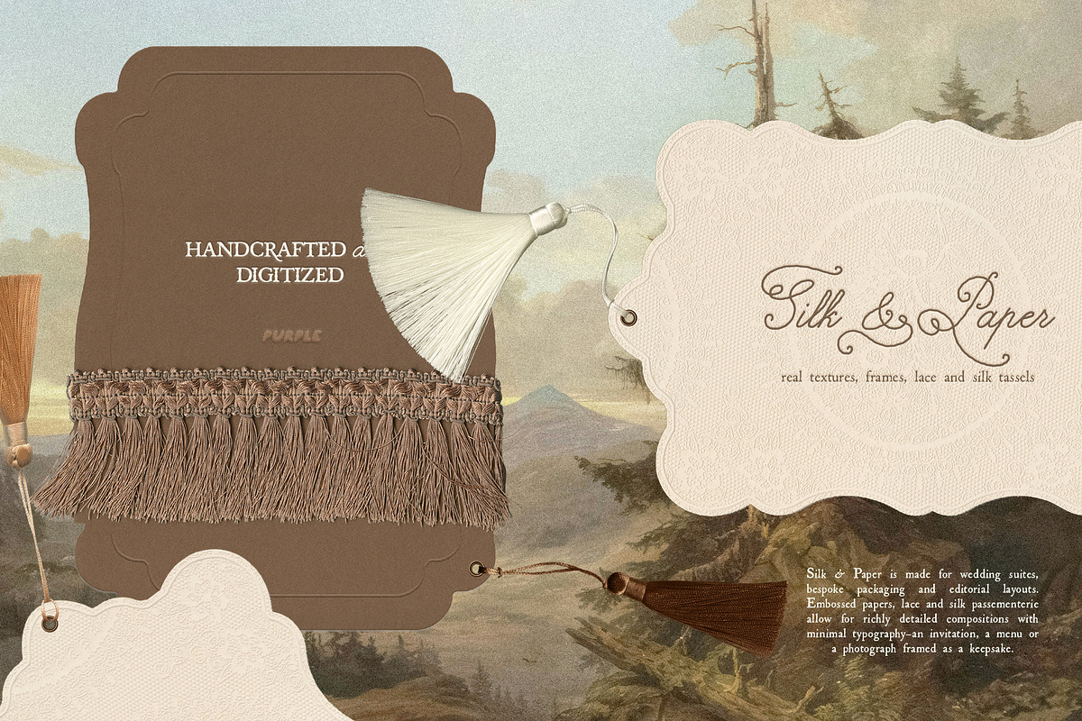 Silk & Paper: Textures & Frames, an Object Graphic by Purple (Photo 3 of 20)
