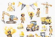 Construction Party Crew Clipart, a Transportation Illustration by Invite to Clipart (Thumbnail 2 of 6)