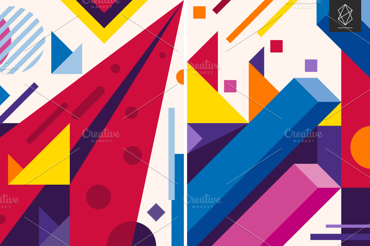 20 Abstract geometric backgrounds, a Pattern Graphic by Yury Velikanov (Photo 10 of 11)