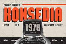 Konsedia - Retro Bold Font