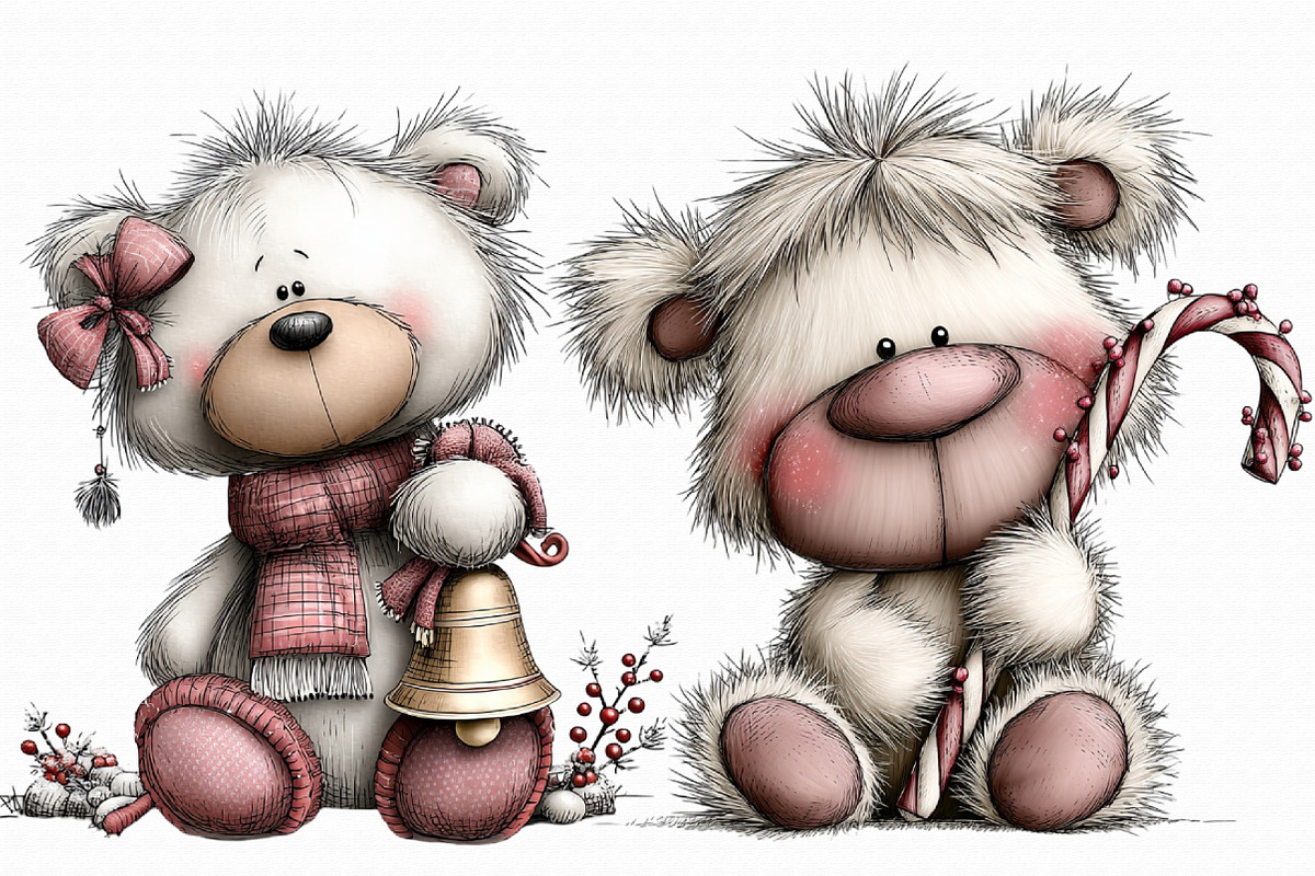 Whimsical Polar Bear Clipart, an Illustration by Libby Wishes (Photo 7 of 7)