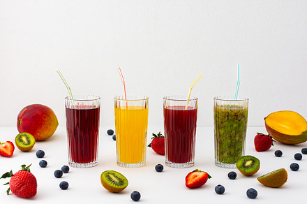 Healthy tasty sweet drinks, a Food & Drink Photo by Pandateam