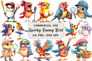 Quirky Funny Bird Sublimation, an Illustration by Craft Nest (Thumbnail 1 of 6)