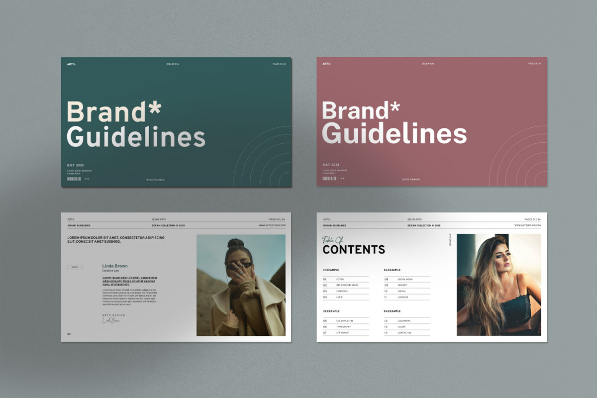 Brand Guidelines Presentation, a Presentation Template by Dream-Lab (Photo 2 of 11)