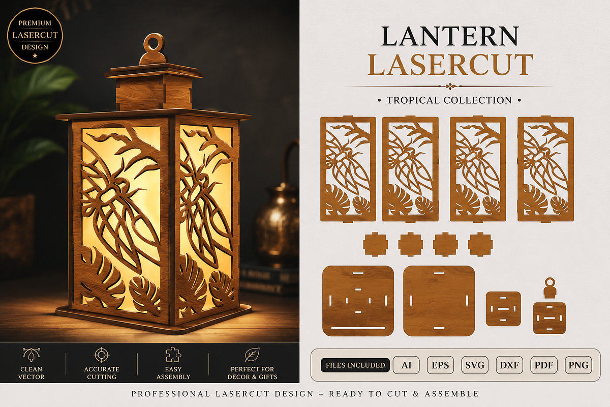 Dragonfly Lantern Lasercut BUNDLES, an Object Graphic by OTVEY DESIGN (Photo 12 of 13)