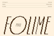 Folime Pixel, a Sans Serif Font by Craft Supply Co. (Thumbnail 1 of 8)