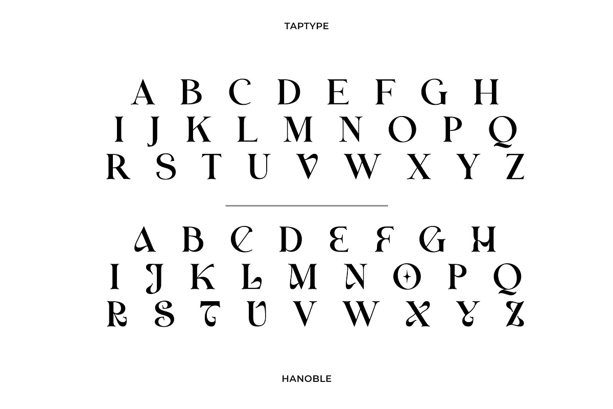 Hanoble - Modern Ligature Serif, a Serif Font by Vesvocrea (Photo 10 of 13)