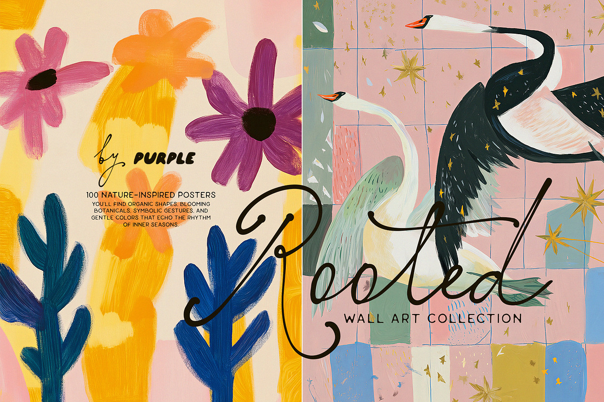 ROOTED: 100 Nature-Inspired Posters, a Background Graphic by Purple (Photo 10 of 10)