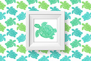Happy SEA Life, a Pattern Graphic by ekaart (Thumbnail 2 of 5)