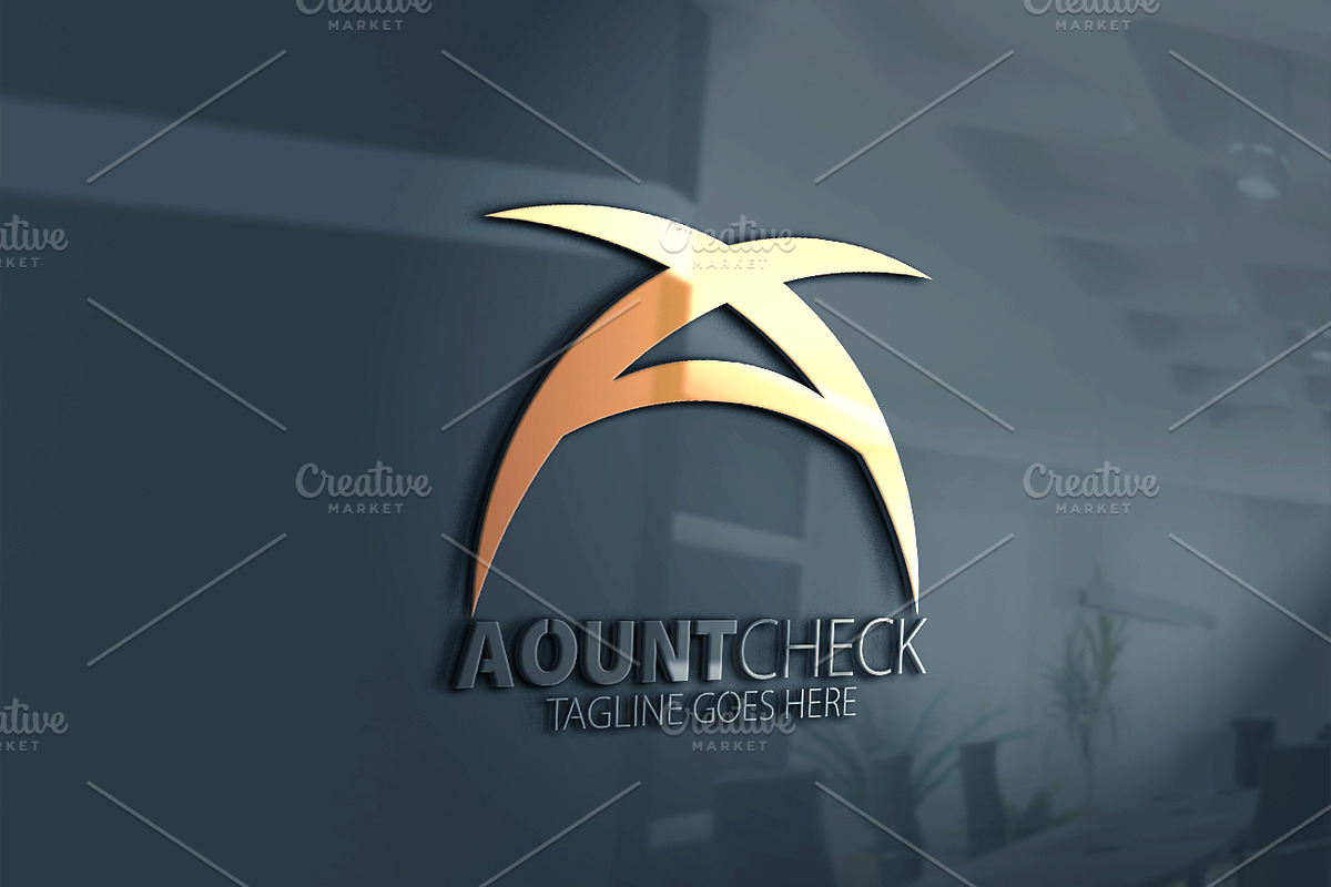 Aount-A Letter Logo, a Marketing Template by Josuf Media (Photo 3 of 5)