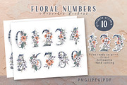 Floral printable number stickers, a Stationery Template by Tiana Geo (Thumbnail 2 of 3)