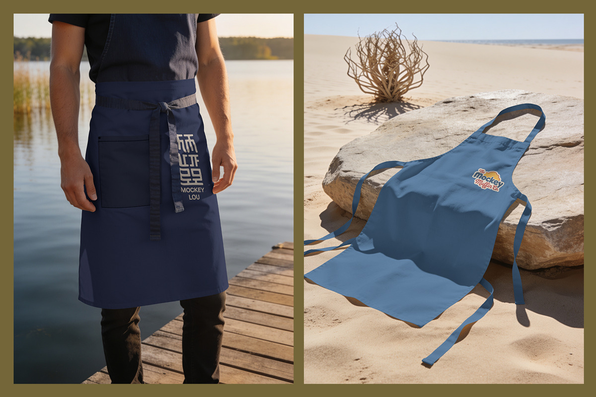 Apron Mockup Bundle, an Advertising Mockup by mockeyai (Photo 5 of 6)