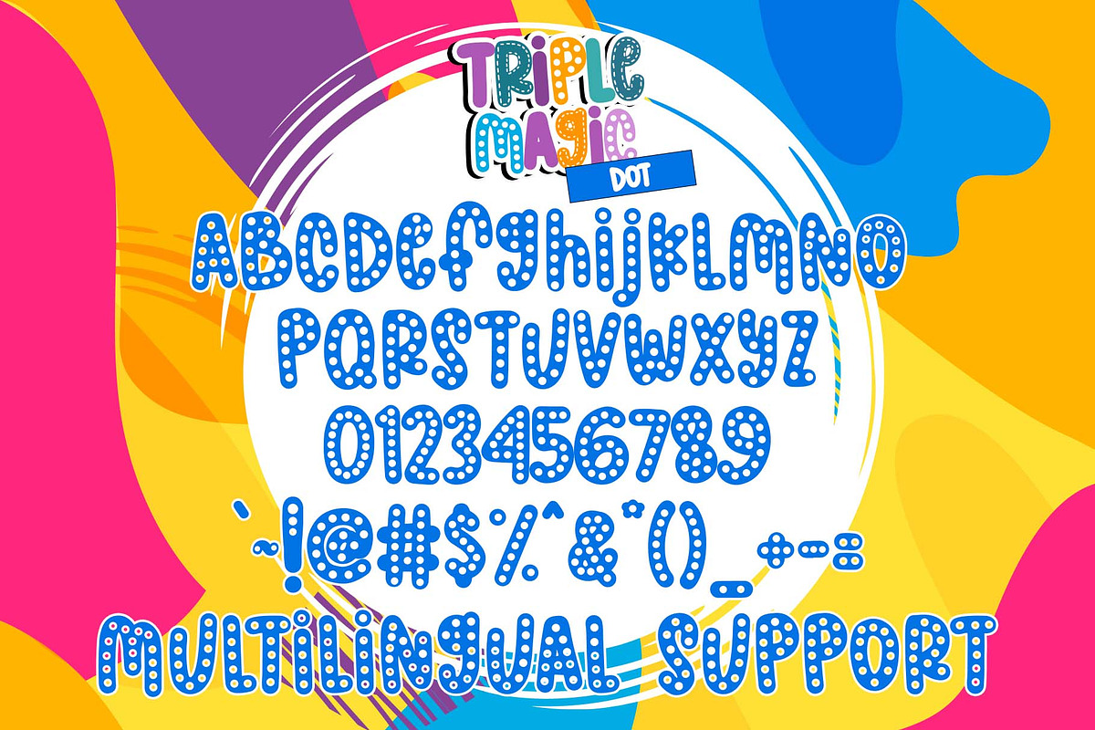 Triple Magic Font, a Handwritten Font by Dm Studio (Photo 5 of 5)
