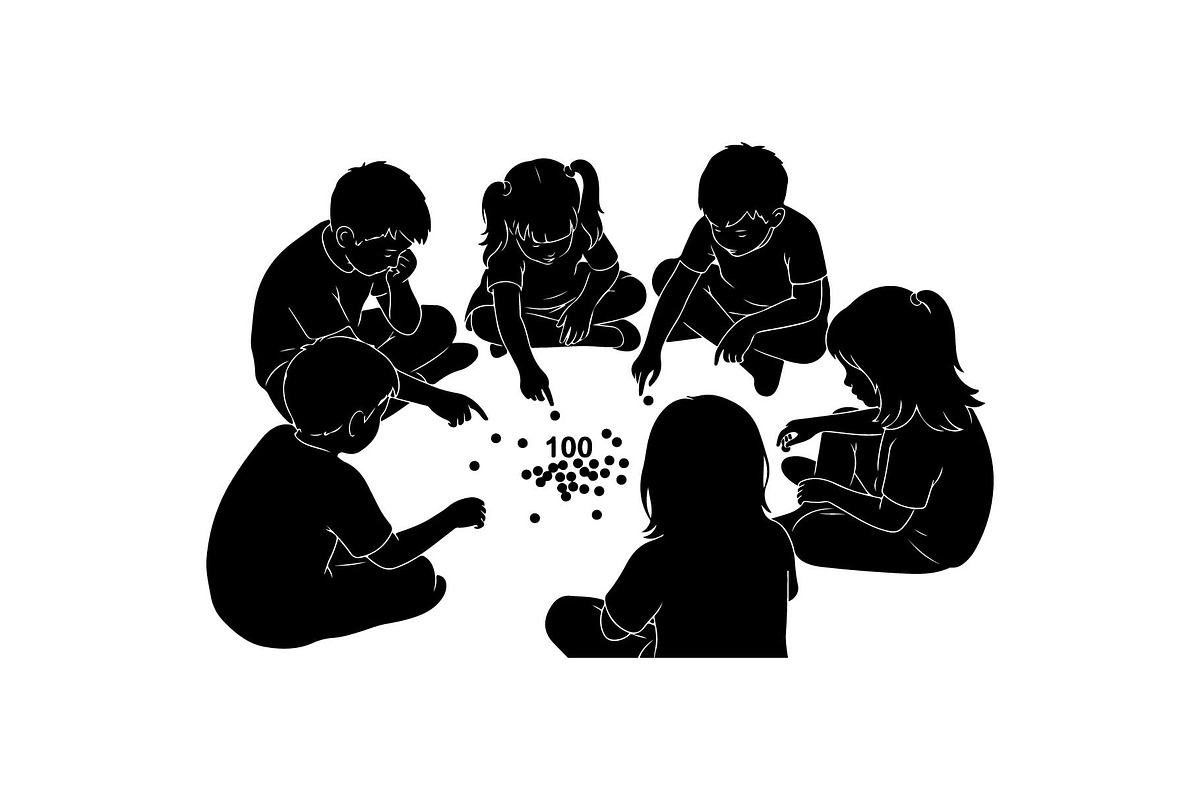 100 Days of School Silhouette Bundle, an Object Graphic by jahid234 (Photo 2 of 6)