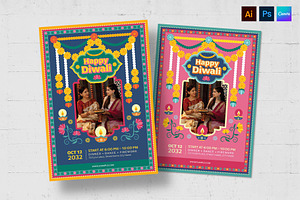 Diwali Flyer Template, a Flyer Template by BrandPacks