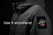 Embroidered Patch Mockup, a Merchandise Mockup by Salih Kizilkaya (Thumbnail 2 of 4)