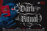 Dark Ritual Typeface, a Blackletter Font by alit design (Thumbnail 1 of 20)