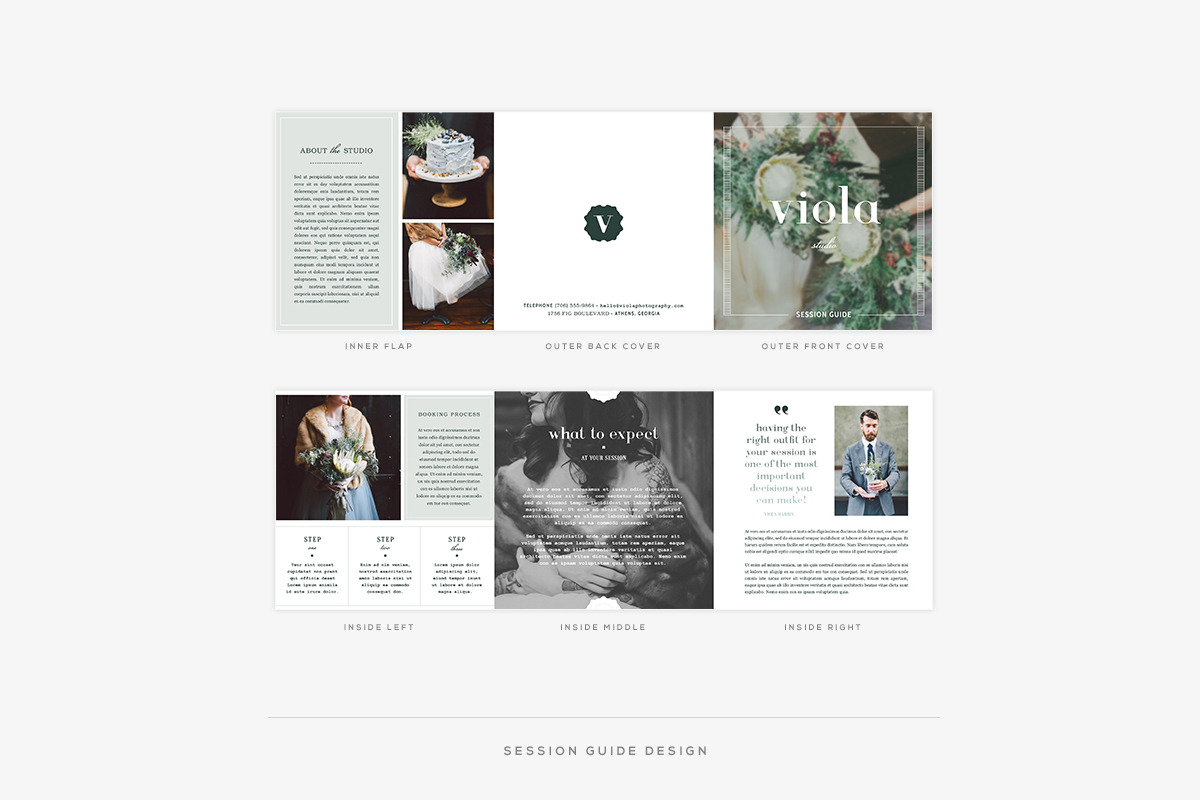 Viola II Welcome Packet, a Stationery Template by Red Met Yellow Creative (Photo 3 of 11)