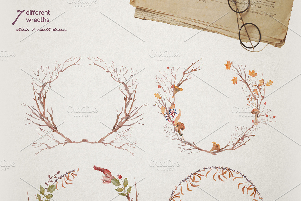 Watercolor Set | Autumn time, an Illustration by Elisa Ursa (Photo 3 of 7)