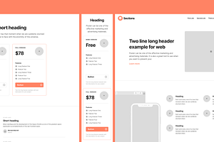 Sections Wireframe Kit 2.0