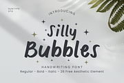 Silly Bubbles Handwriting Font, a Handwritten Font by Suntype | Sunshine Std (Thumbnail 1 of 10)