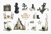 Watercolor the witch's house PNG, a Decorative Illustration by Balada Digital Art (Thumbnail 2 of 8)