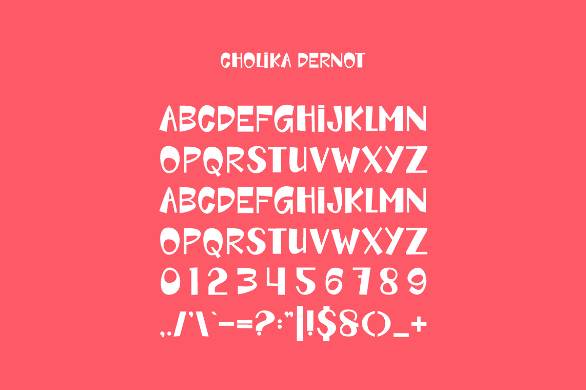 Cholika Dernot - Funny Font, a Sans Serif Font by Iqsiart Studio (Photo 4 of 6)