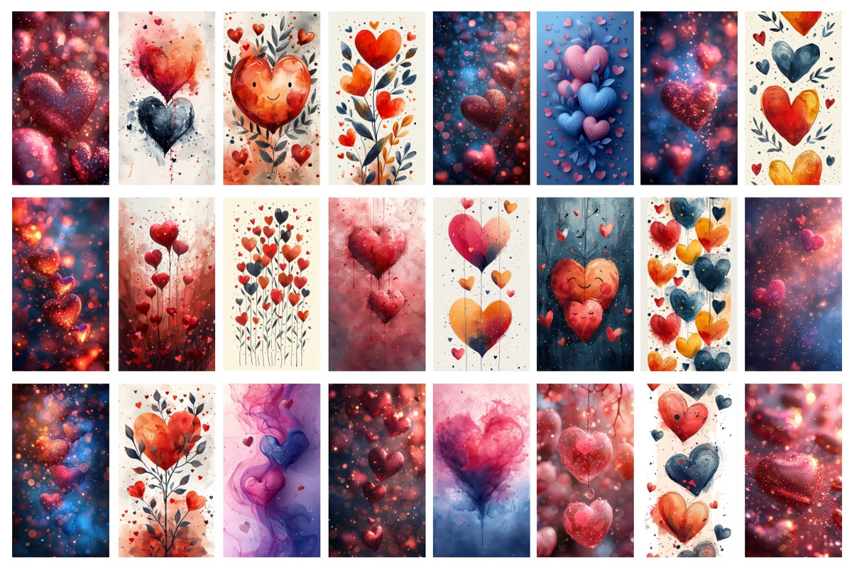 400 Valentine's Day Love backgrounds, a Background Graphic by Nocturnal Wolf (Photo 6 of 31)