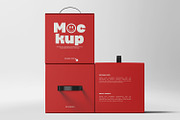 Cardboard Box Mockup with Handle, a Packaging Mockup by RamStudio2 (Thumbnail 10 of 19)