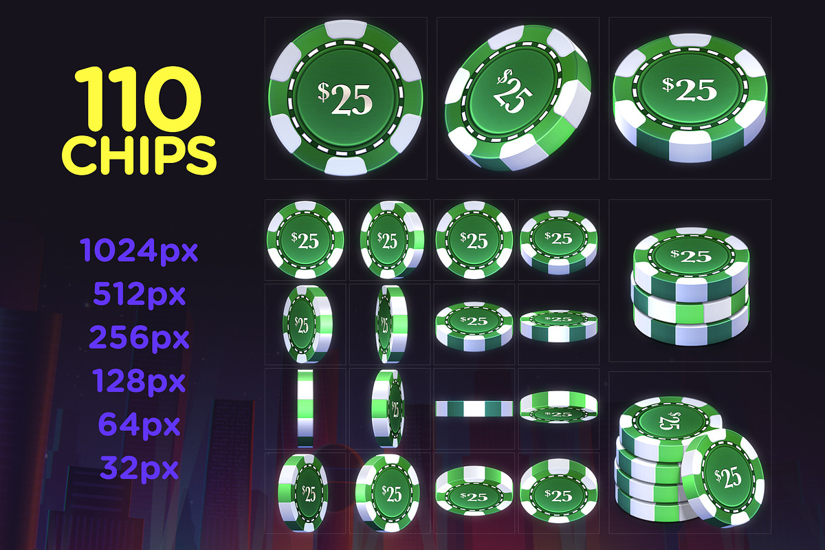 VOKR - Poker Chip Pack 3, a Templates & Theme by Weirdsgn Store (Photo 2 of 5)