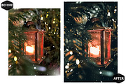 12 Festive Xmas Photoshop Actions, an Action Add-On by Hue Palettte Studio (Thumbnail 5 of 8)