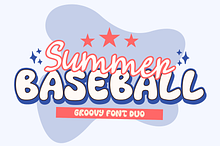 Summer Baseball is Groovy font duo