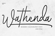 Wathenda Chic Calligraphy, a Script Font by Muwatta Studio (Thumbnail 2 of 11)