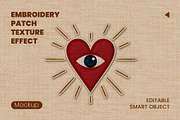 Embroidery Patch Effect Mockup, a Layer Style Add-On by studiogstock (Thumbnail 1 of 2)