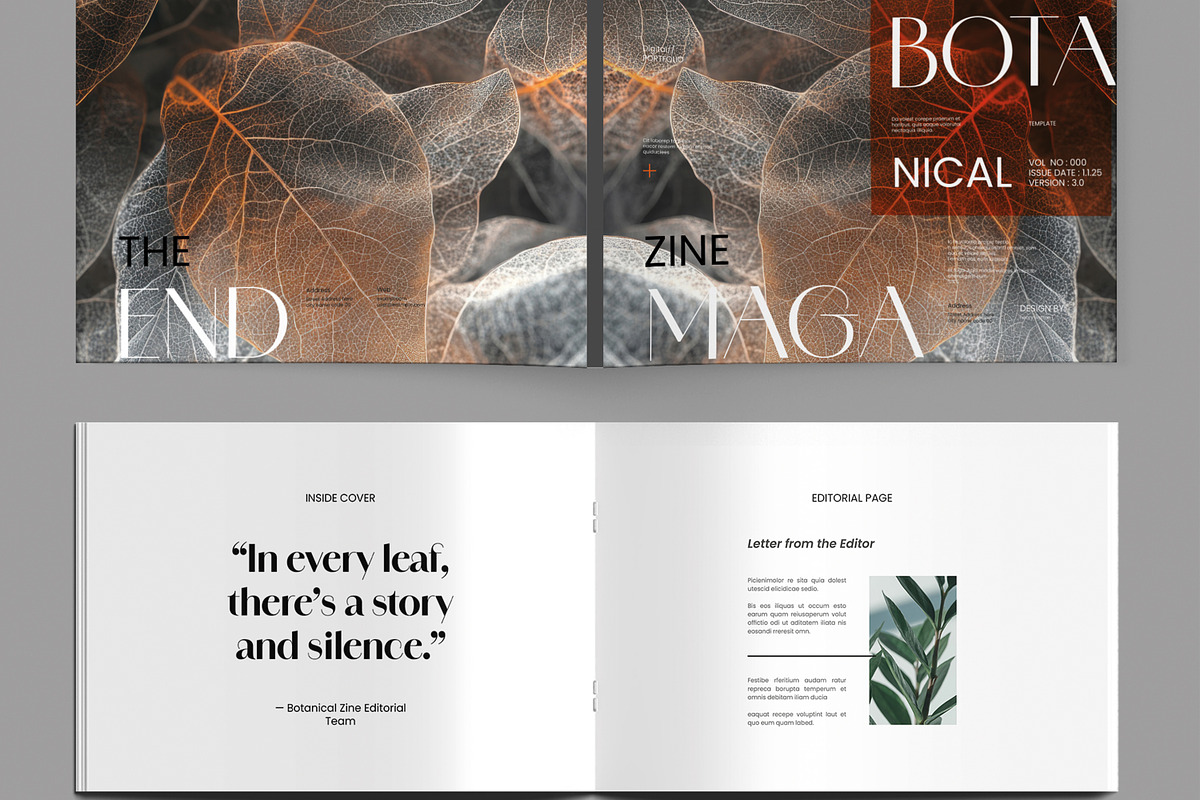 Print Magazine Layout Template preview 2