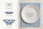 Wings in Ink. Vector Butterflies, an Object Graphic by PenguinArtStudio (Thumbnail 3 of 6)