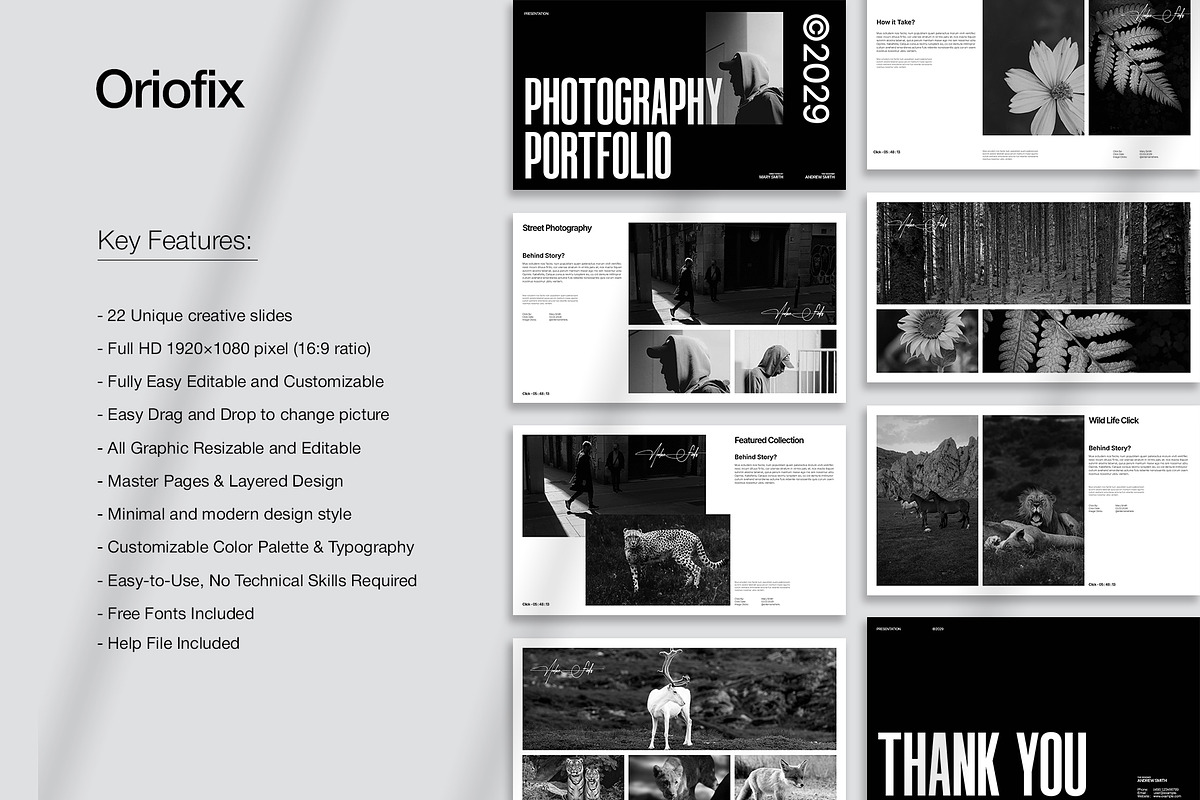 Photographer Portfolio Presentation, a Presentation Template by Oriofix (Photo 2 of 11)