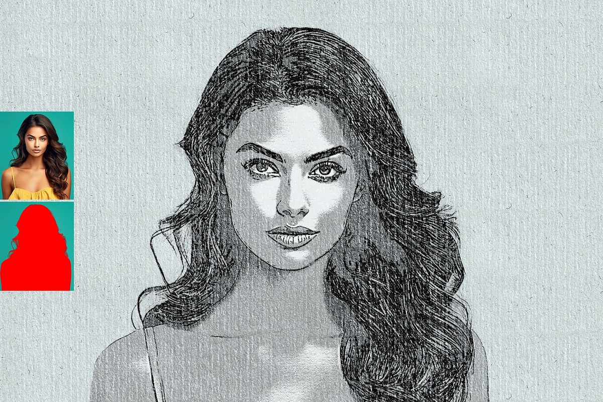 Realistic Ink Drawing Photo Effect, an Action Add-On by MRI STUDIO (Photo 3 of 11)