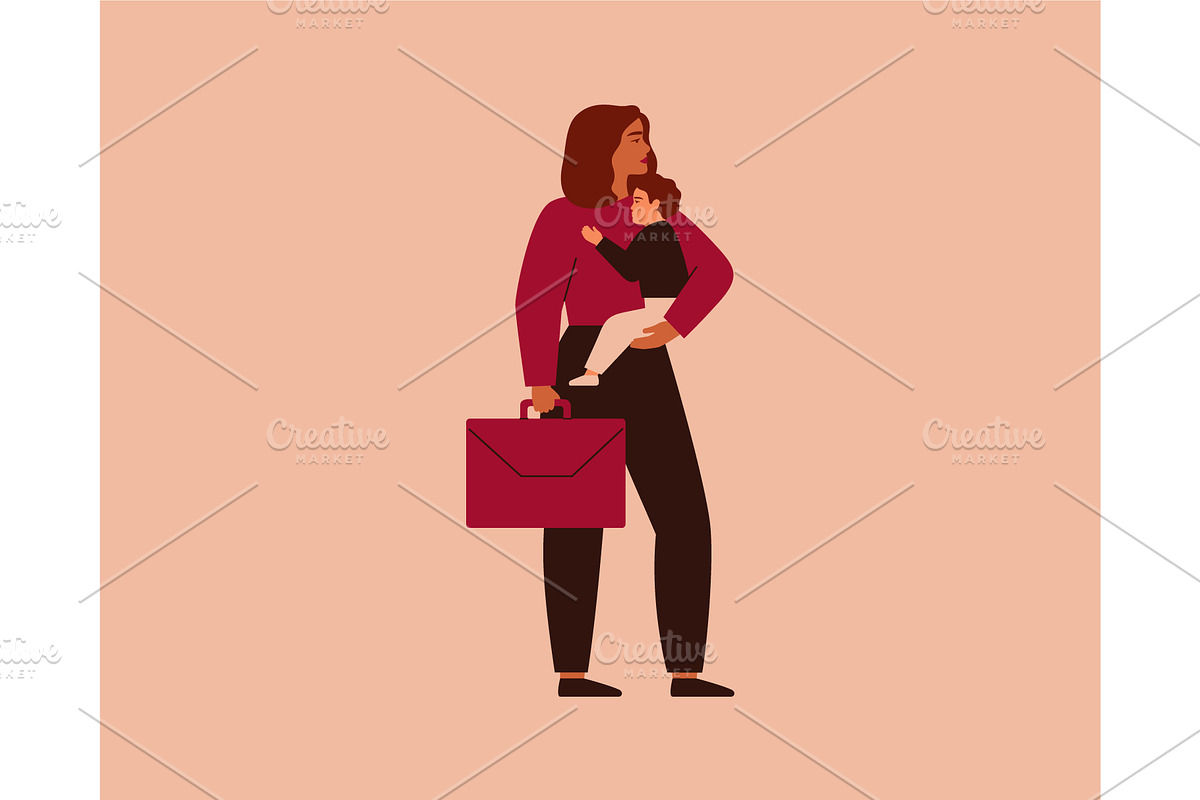 Working Mothers Together, a Work Illustration by Mary Long (Photo 3 of 5)