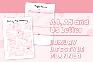 Luxury Lifestyle Planner