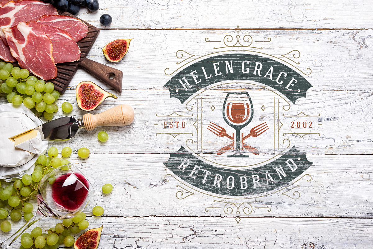 36 Restaurant Logos and Badges, a Branding & Logo Template by Vasya Kobelev (Photo 7 of 18)