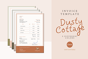 INVOICE CANVA TEMPLATE, a Print Template by The Little Lily Studio (Thumbnail 1 of 5)