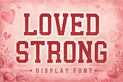 Loved Strong, a Slab Serif Font by Limited.studio (Thumbnail 1 of 6)