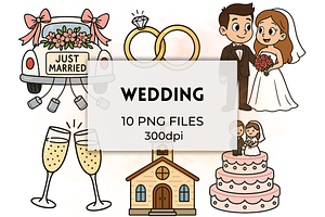 Wedding Clipart Bridal Collection