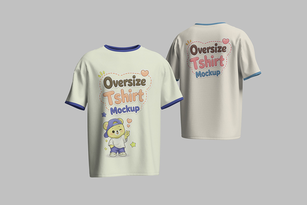 Oversize T Shirt Mockup for Fashion, a Shirt Mockup by My Code Std (Photo 3 of 5)