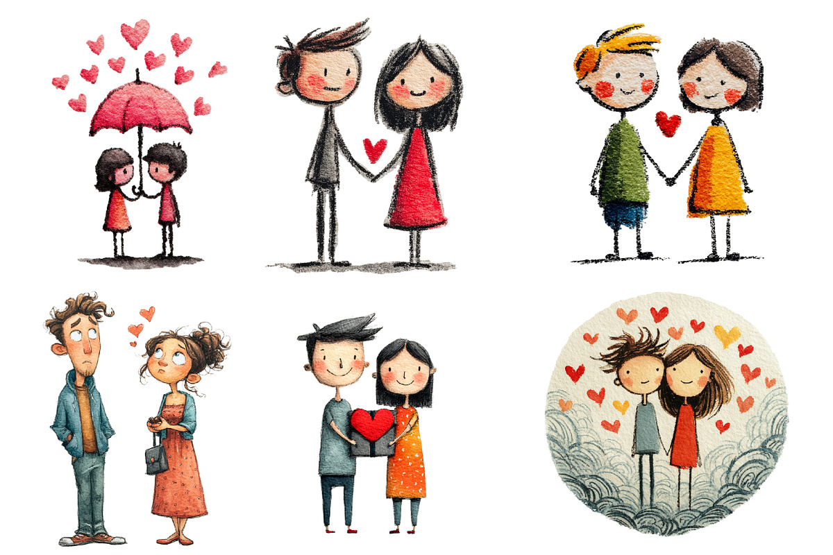 Valentine Couple clipart, an Illustration by Designworld (Photo 3 of 3)